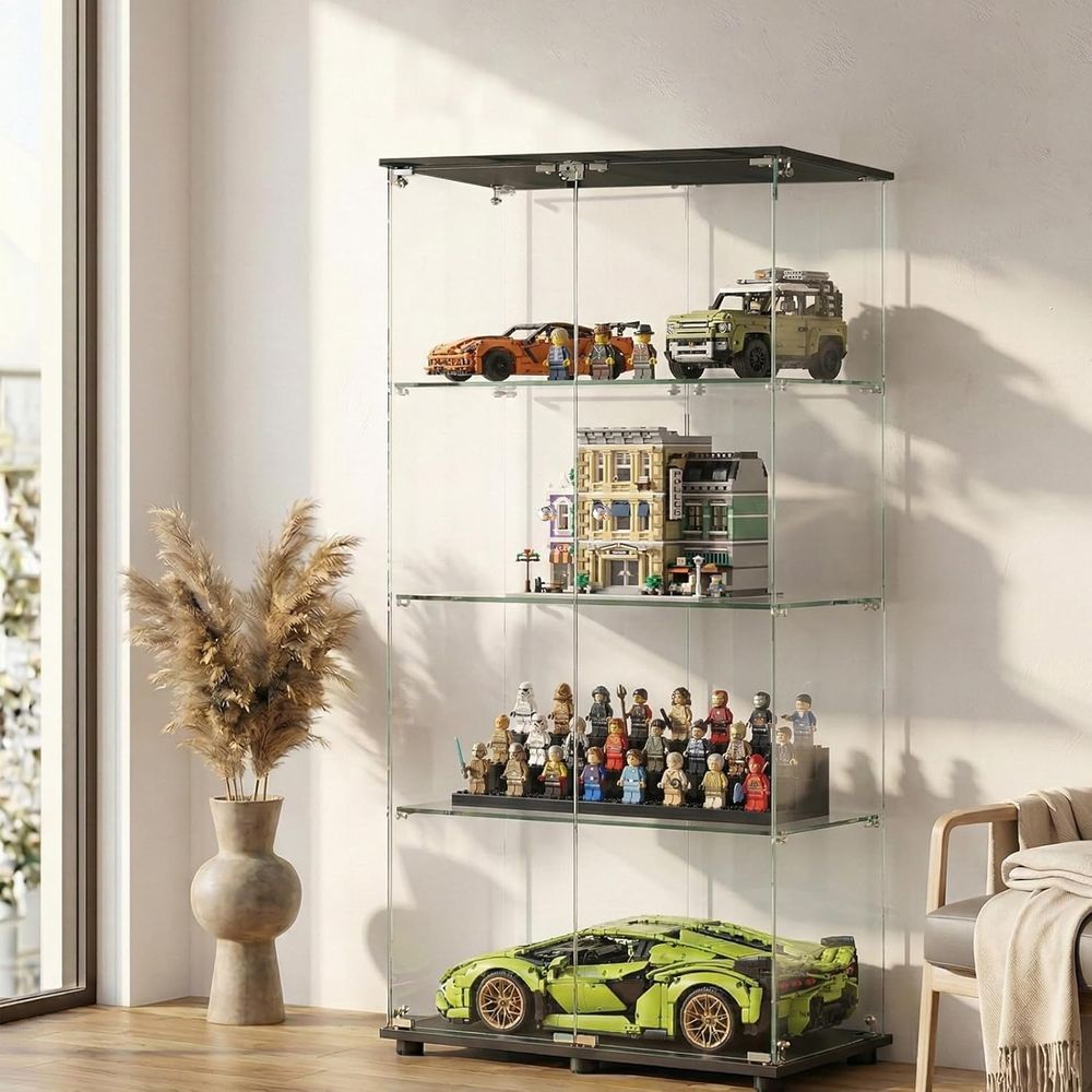 Glass Cabinet Display - Double Door Glass Display Cabinet with