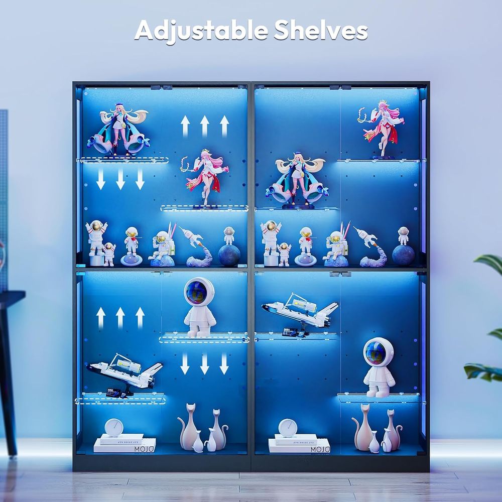 69 LED-Lit Glass Display Cabin - Glass Cabinet Display のレビューと価格