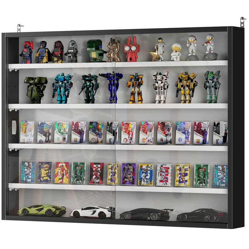 HOMCOM 5-Tier Display Cabinet, - Glass Cabinet Display のレビューと価格