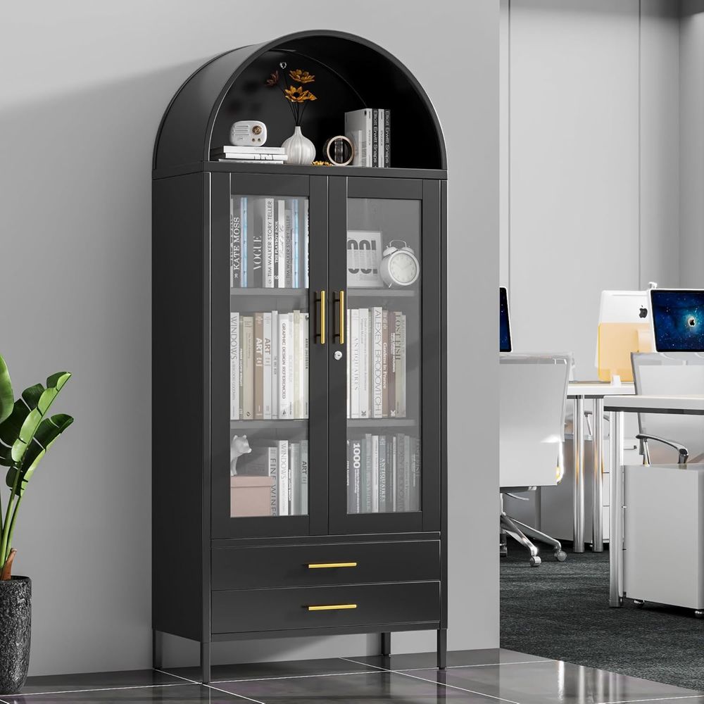 73 High Metal Display Cabinet  - Glass Cabinet Display のレビューと価格