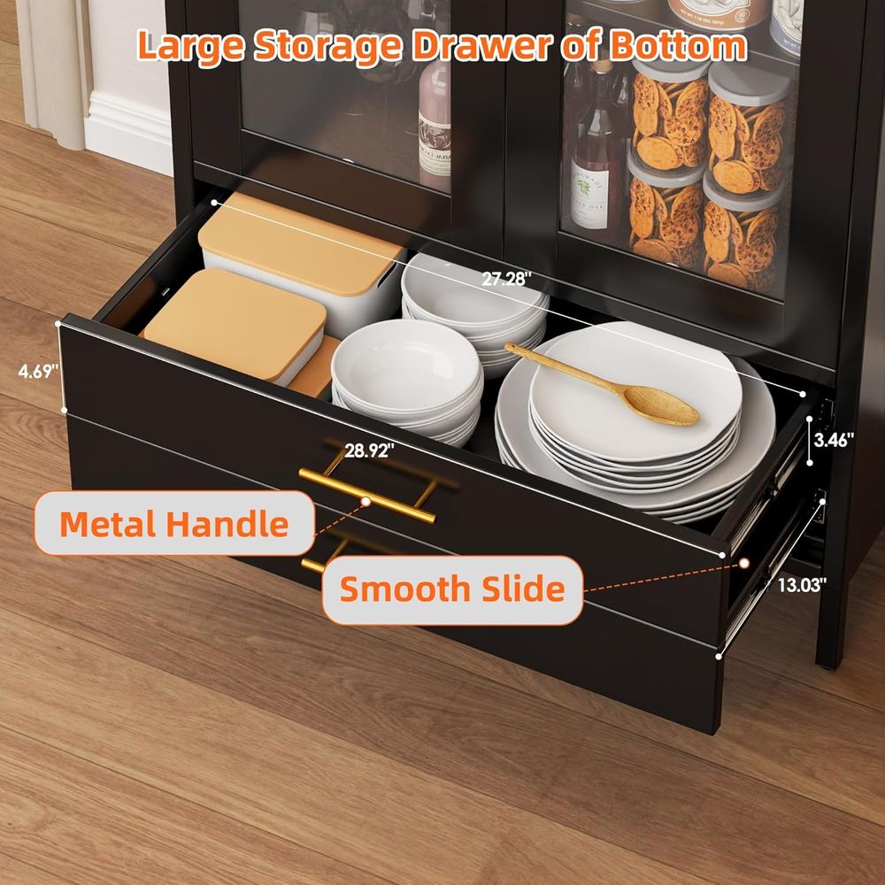 73 High Metal Display Cabinet  - Glass Cabinet Display のレビューと価格