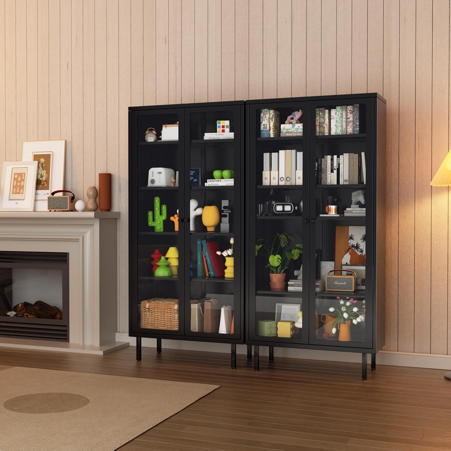 Glass Display Cabinet, Metal C - Glass Cabinet Display のレビューと価格
