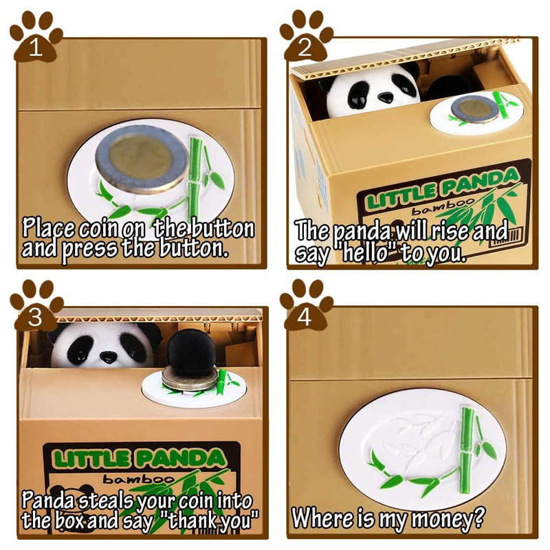 Cat Panda Stealing Coin Money  - Coin Operated Kiddie Ride のレビューと価格