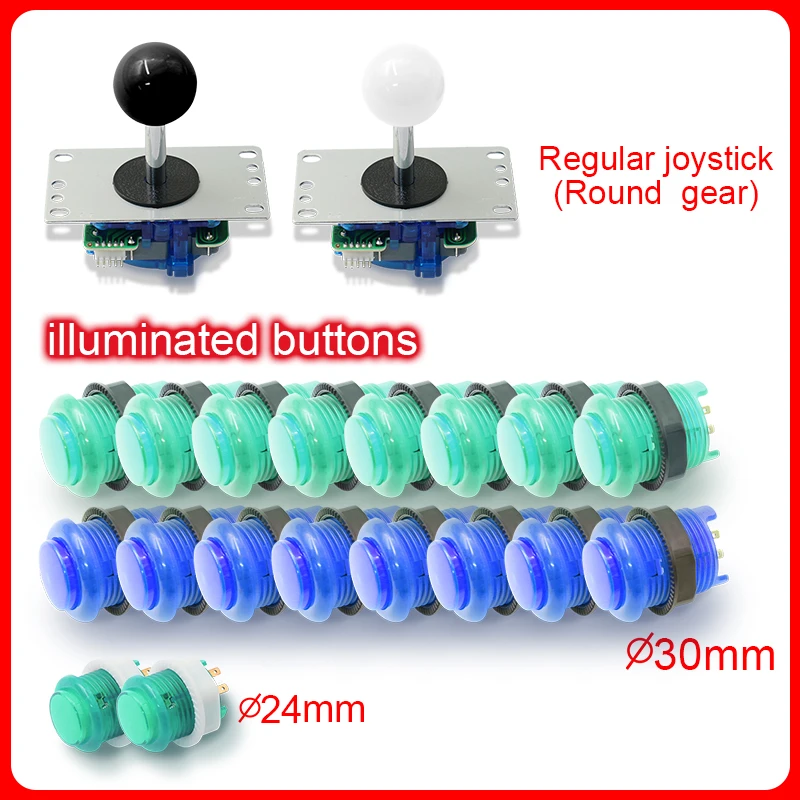 2025 with light 8 Way Adjustab - Joystick Arcade Parts のレビューと価格
