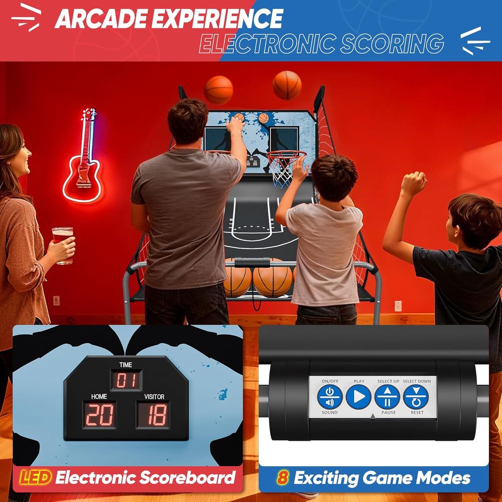 Indoor Basketball Arcade Game  - Arcade Games & Vending Co のレビューと価格