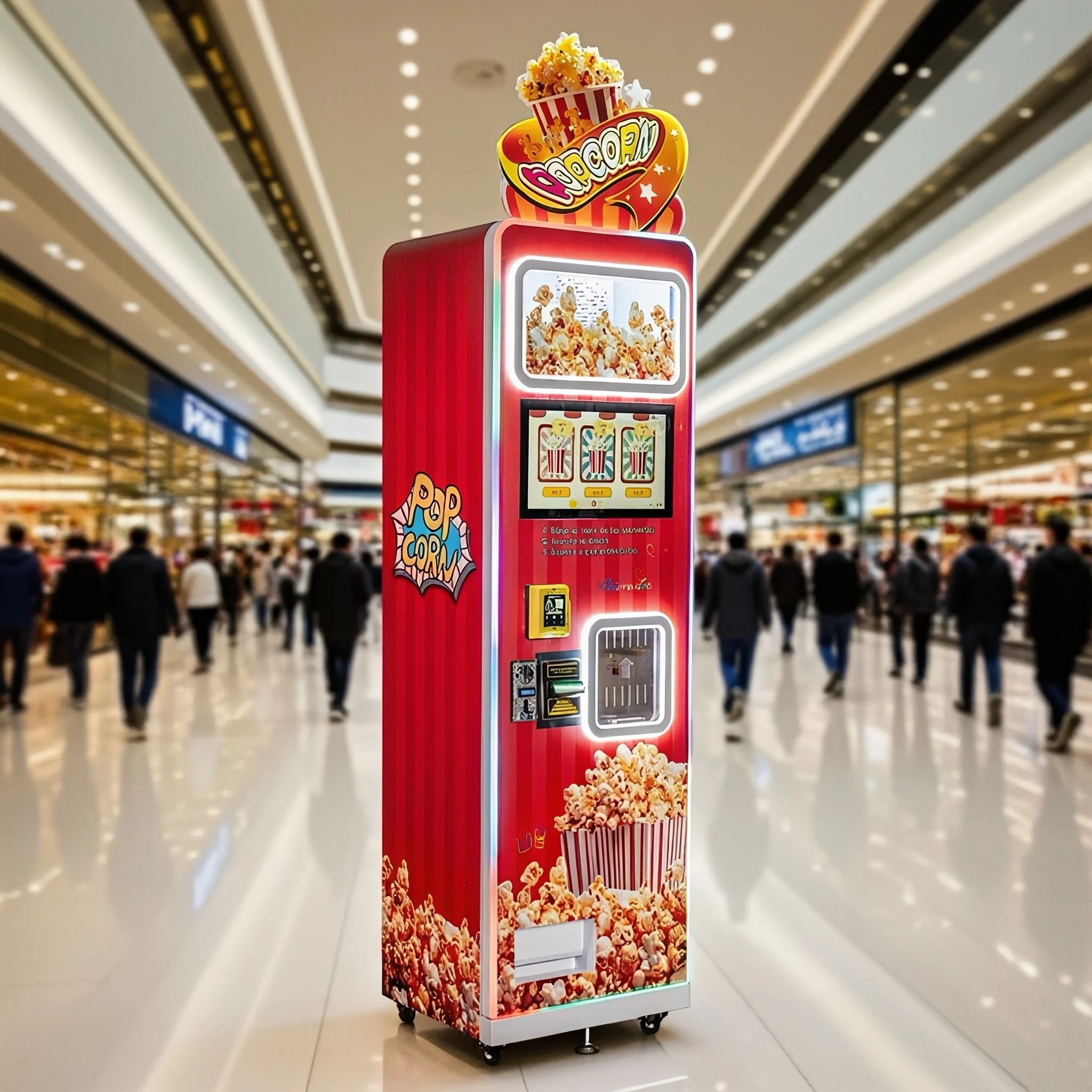 Best Seller 3 Flavoured Fully  - Popcorn Vending Machine のレビューと価格