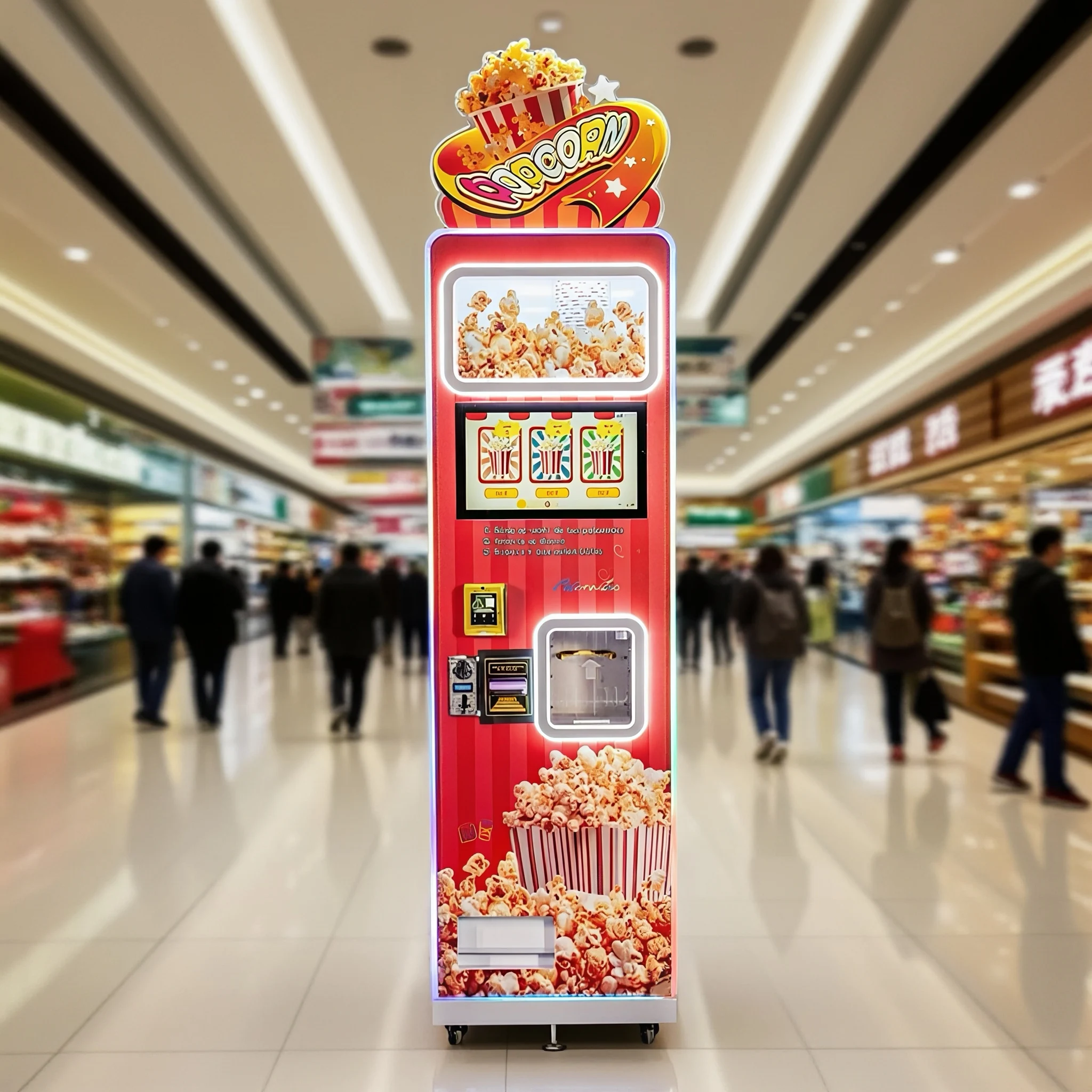 Best Seller 3 Flavoured Fully  - Popcorn Vending Machine のレビューと価格