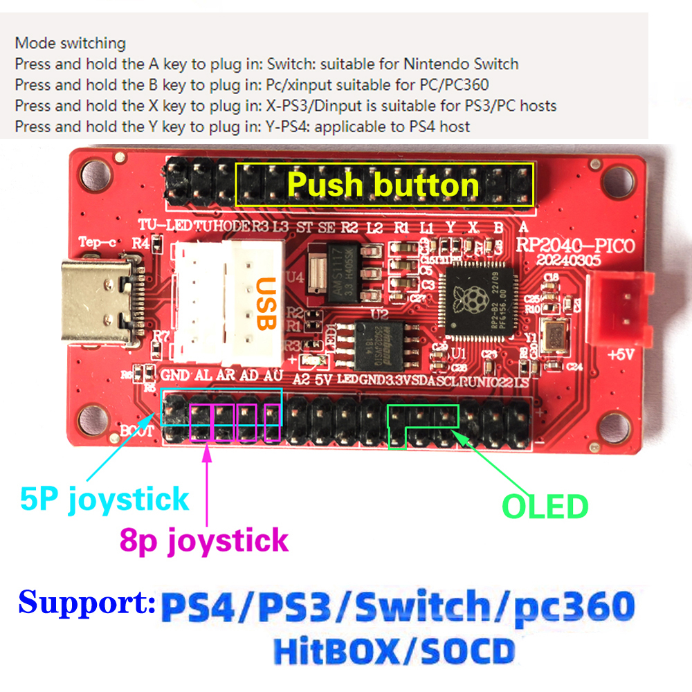 Raspberry Pi Pico Zero Delay U - Joystick Arcade Parts のレビューと価格