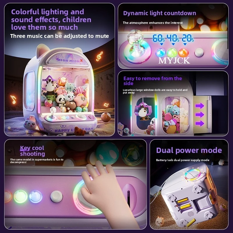 DIY Purple Automatic Doll Mach - Claw Crane Machine のレビューと価格