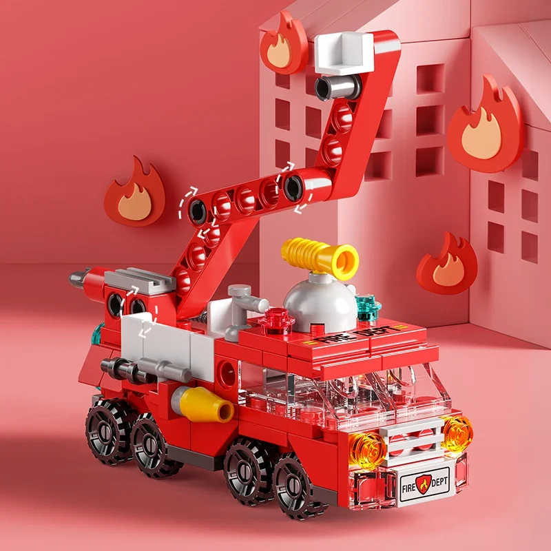City Fire Car Building Blocks  - Claw Crane Machine のレビューと価格